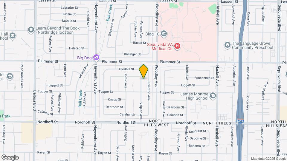 9344 Valjean Ave Mapa y Detalles de la Ubicación