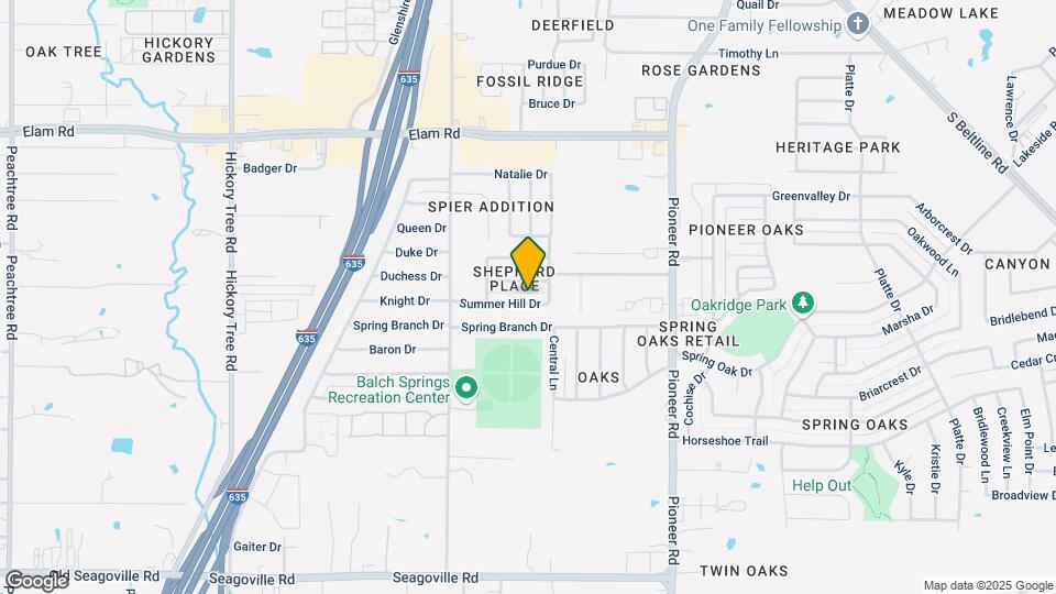 12619 Summer Hill Dr Mapa y Detalles de la Ubicación