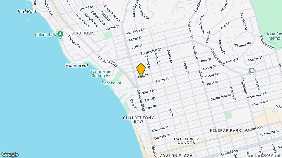 831 Opal St Map and Location Details