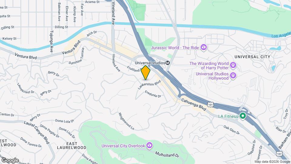 3721 Lankershim Blvd Map and Location Details