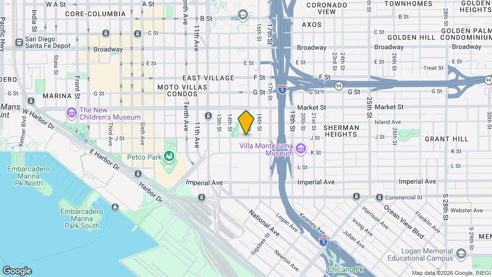 1489 J St Map and Location Details