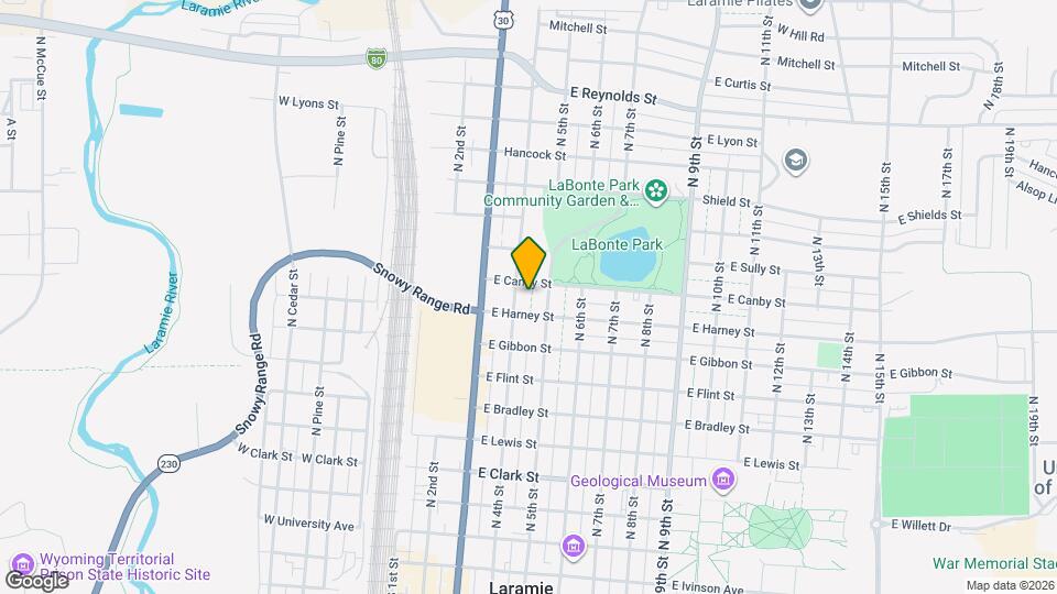 859 N 4th St Map and Location Details