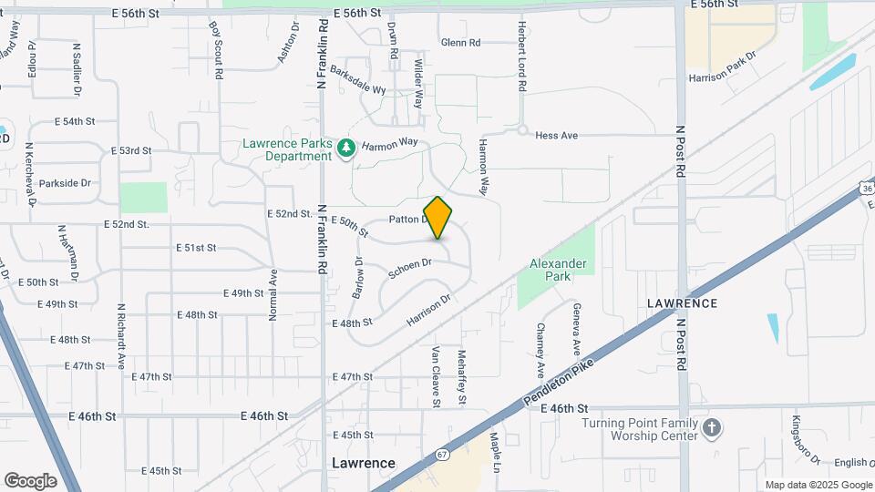 8231 E 50th St Map and Location Details