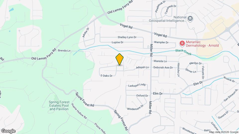 3114 5 Oaks Dr Mapa y Detalles de la Ubicación
