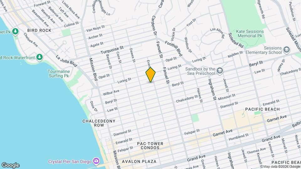 1159 Wilbur Ave Map and Location Details