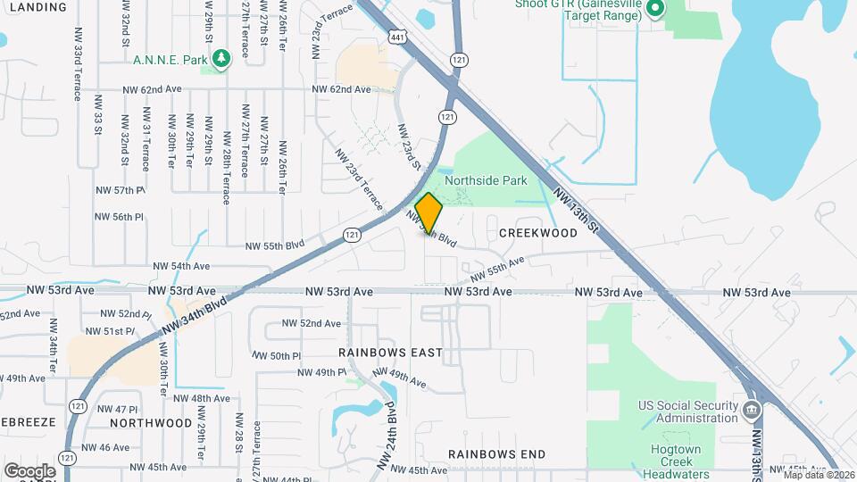 5461 NW 22nd Dr Map and Location Details