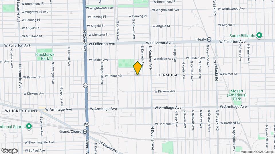 2155 N Kilbourn Ave Map and Location Details