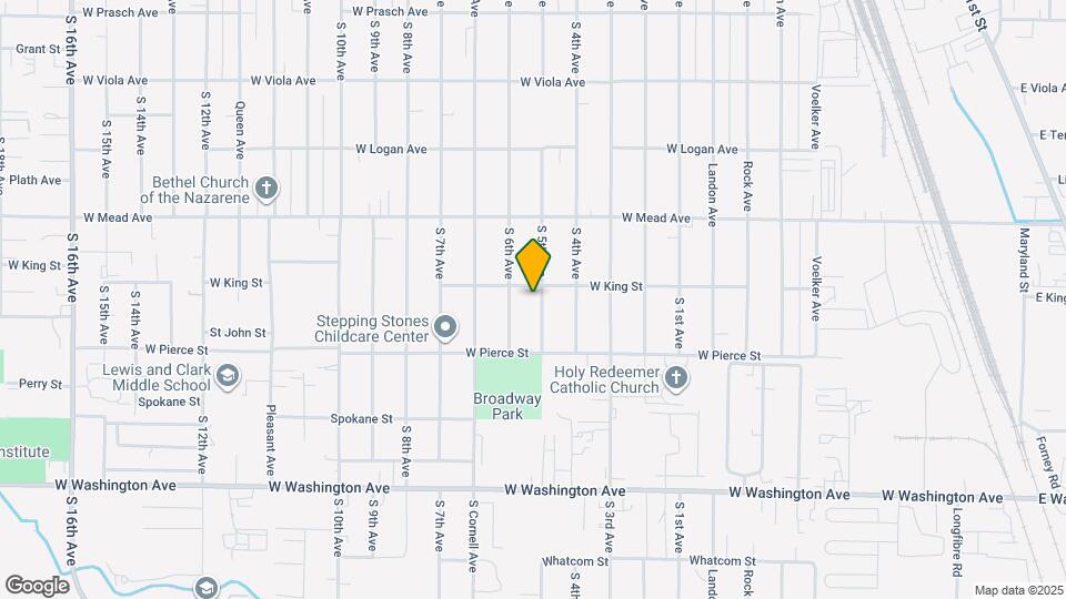 1604 S 5th Ave Map and Location Details