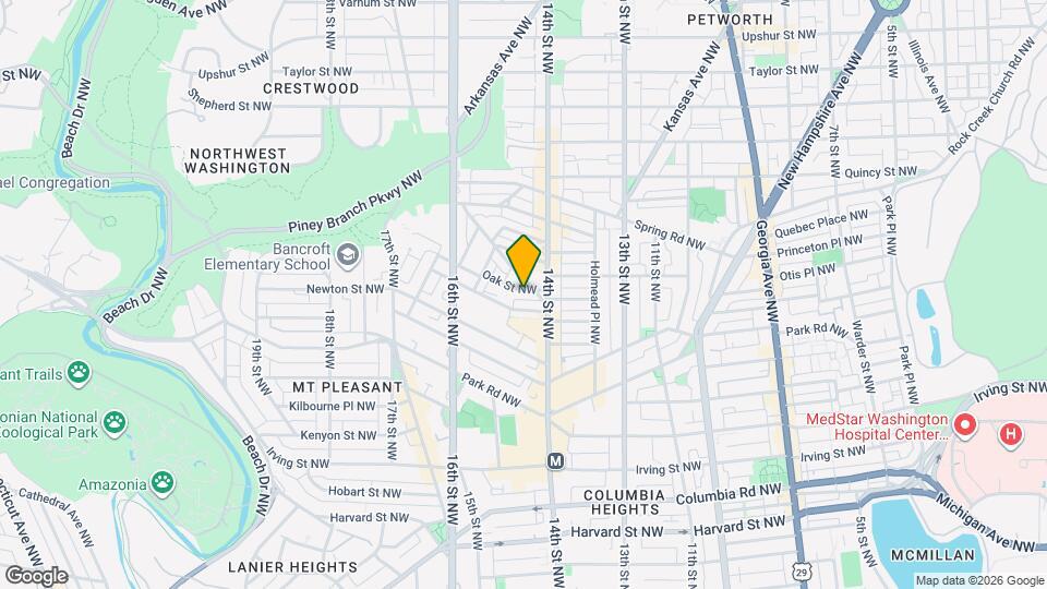 1424 Oak St NW Map and Location Details