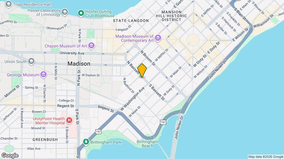 18 N Bassett St Mapa y Detalles de la Ubicación