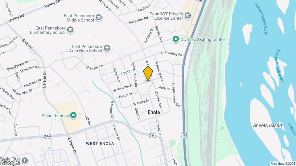 210 W Dauphin St Map and Location Details