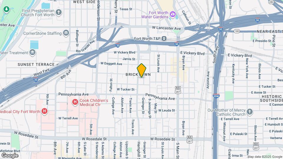 401 Hemphill St Map and Location Details