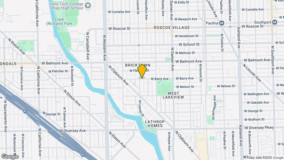 3059 N Leavitt St, Unit 2R Map and Location Details