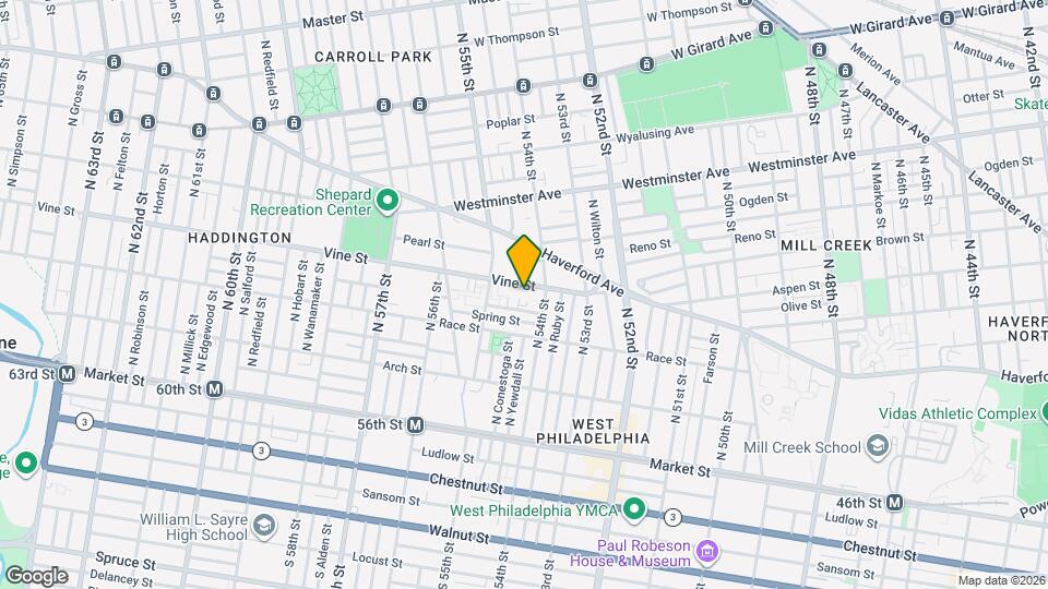 5416 Vine St Map and Location Details