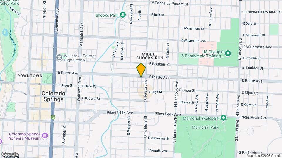 833 E Platte Ave, Unit 2 Mapa y Detalles de la Ubicación