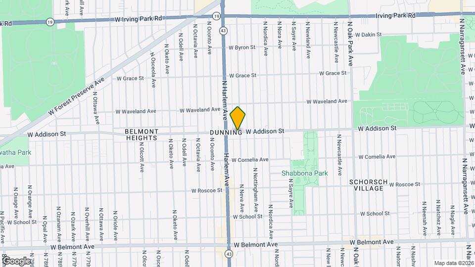 7169 W Addison St Mapa y Detalles de la Ubicación