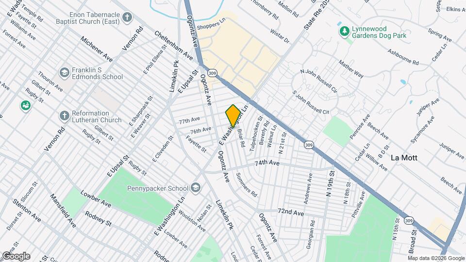 2150 E Washington Ln Mapa y Detalles de la Ubicación