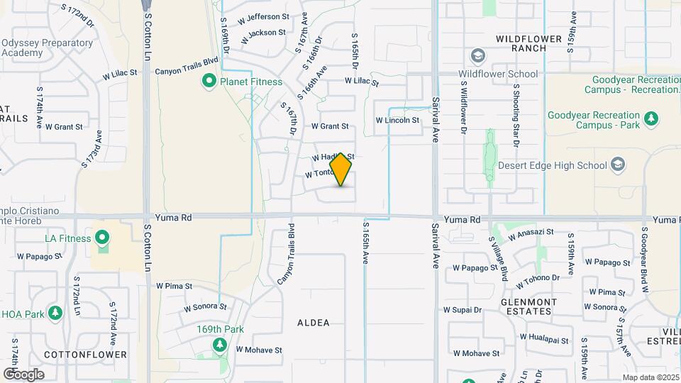 16547 W Desert Bloom St Map and Location Details