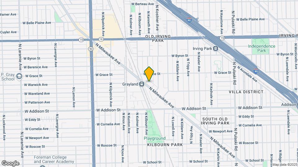 3729 N Milwaukee Ave Map and Location Details