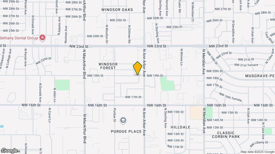 1925 N Ann Arbor Pl Map and Location Details