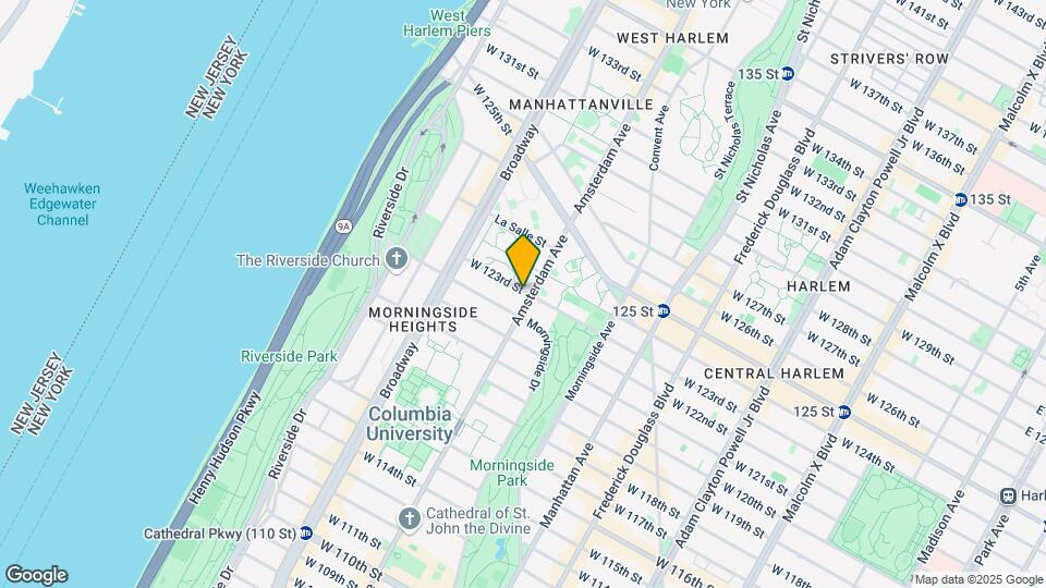 1274 Amsterdam Ave Map and Location Details