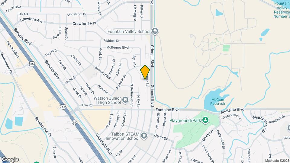 6296 Gossamer St Map and Location Details