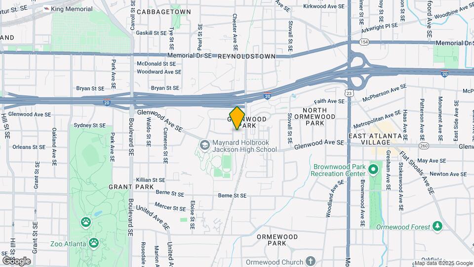 880 Glenwood Ave SE, Unit D Map and Location Details