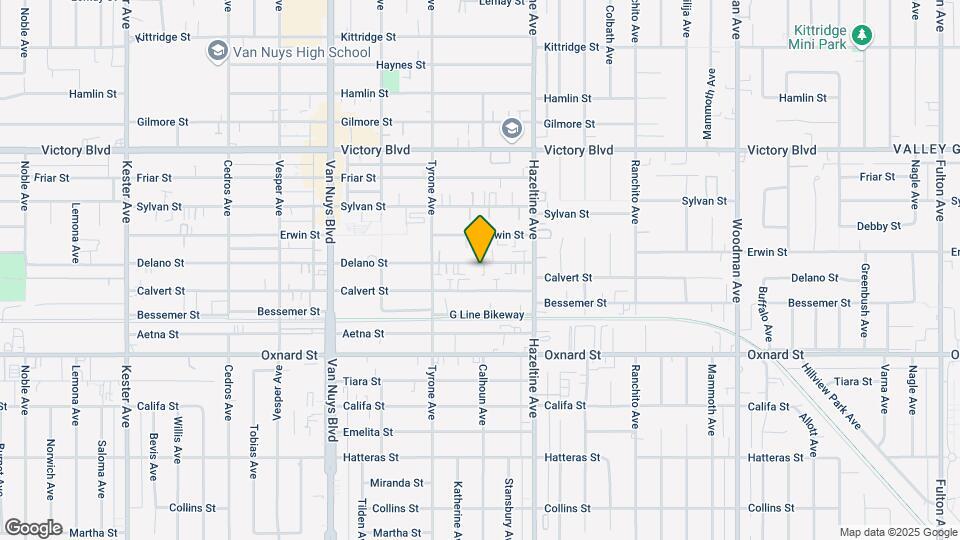 14202 Delano St Mapa y Detalles de la Ubicación