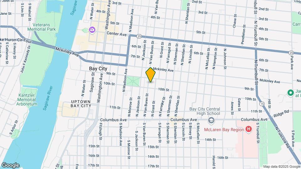 306 N Van Buren St Map and Location Details