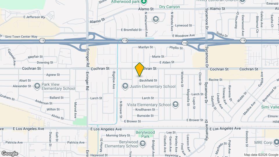 2261 Birchfield St Map and Location Details