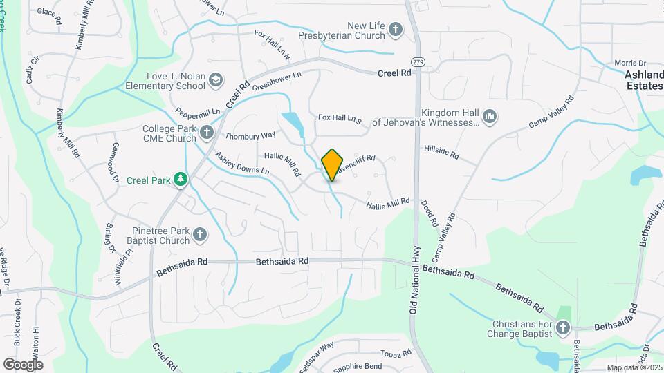 2525 Hallie Mill Rd Map and Location Details