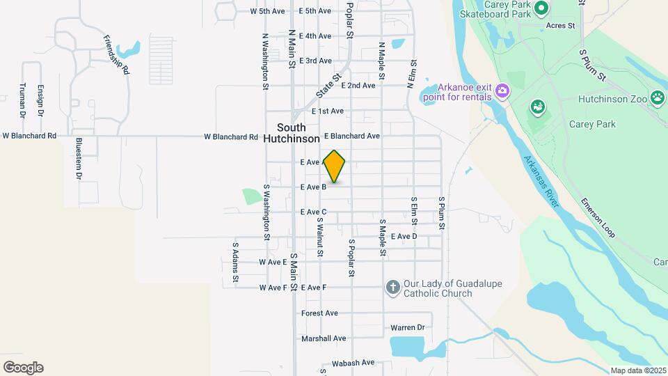 107 E Ave B Map and Location Details