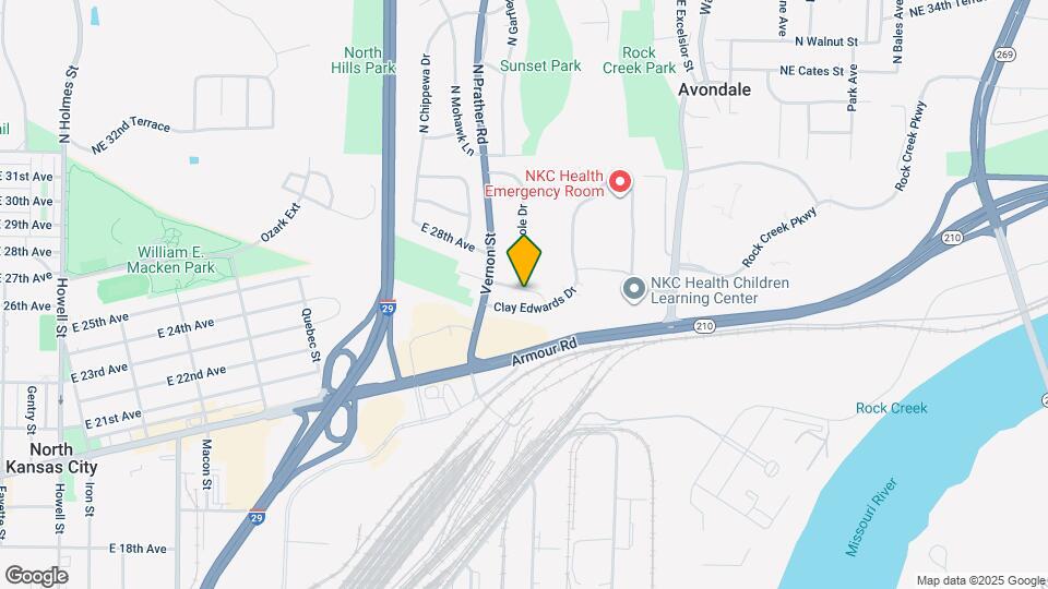 2123 E 26th Ave Map and Location Details