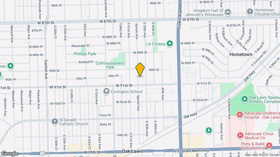 9029 Sproat Ave Map and Location Details