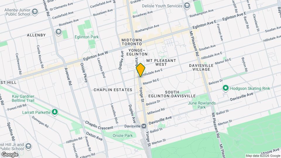 2099 Yonge St Map and Location Details