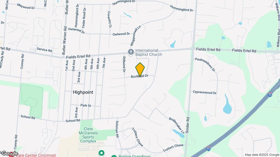 8067 Buckland Dr Mapa y Detalles de la Ubicación