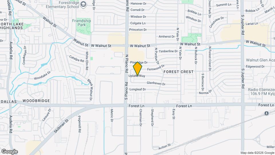 4326 Upland Way Map and Location Details