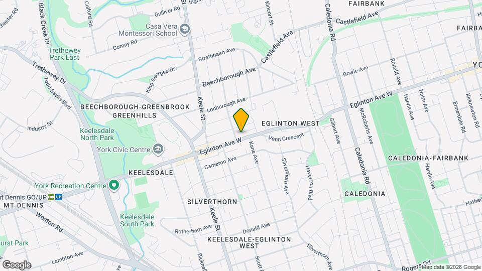 2530 Eglinton Ave W, Unit 1 Map and Location Details