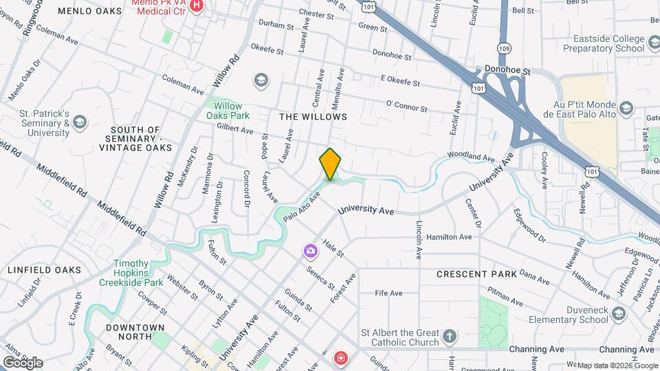 1130 Palo Alto Ave Map and Location Details