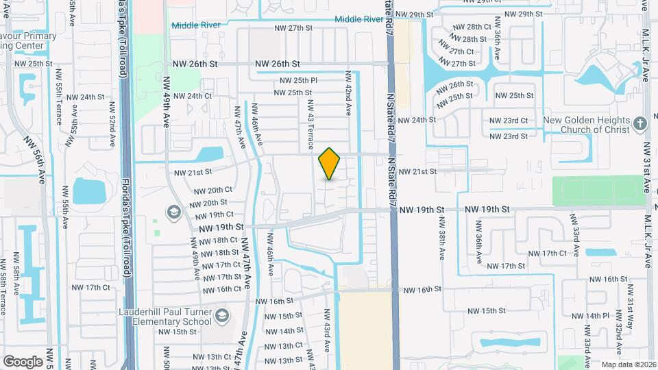 2054 NW 43 Terrace Map and Location Details