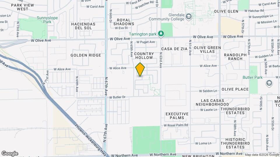 6458 W Diana Ave Map and Location Details