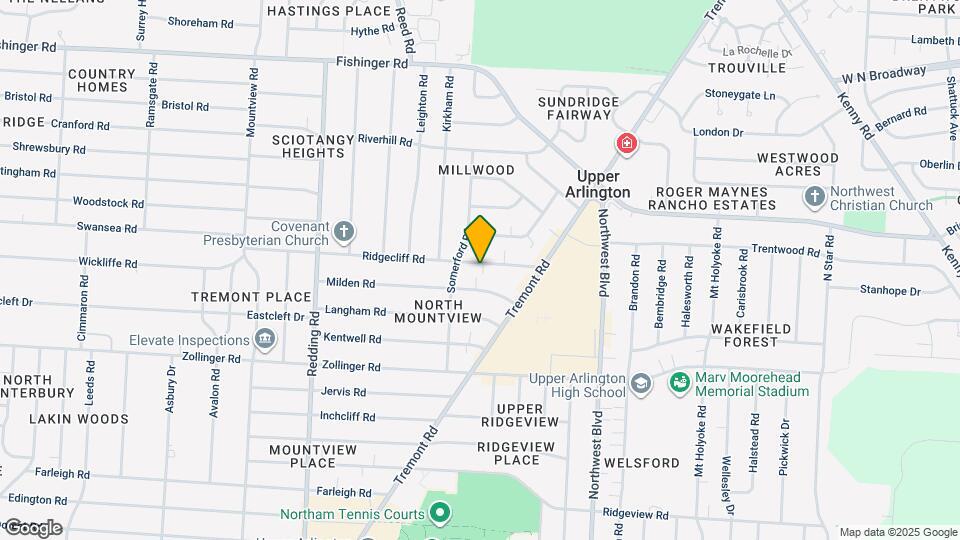 1841 Ridgecliff Rd Map and Location Details