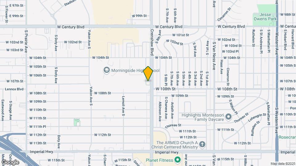 10637 Crenshaw Blvd Map and Location Details
