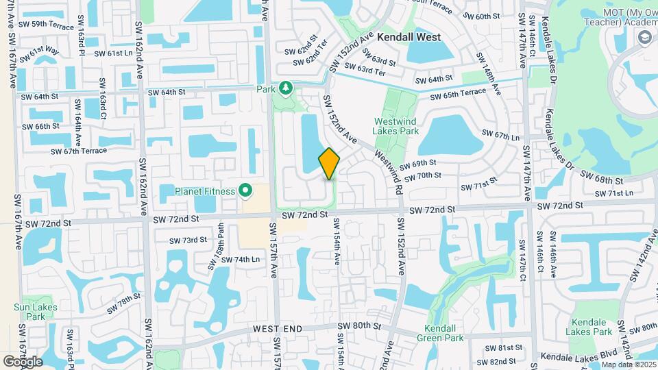 6931 SW 154th Ct Map and Location Details