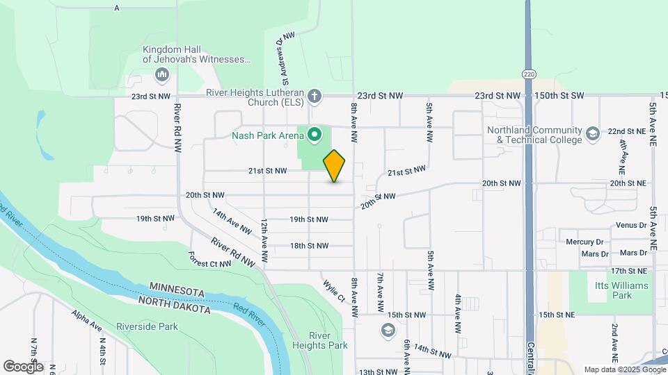 822 20th St NW Map and Location Details
