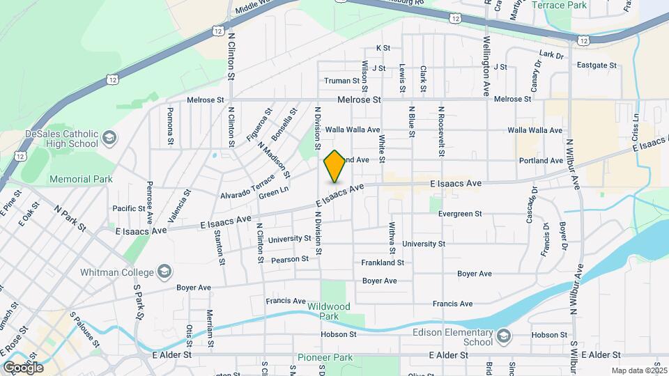 1321 E Isaacs Ave Map and Location Details