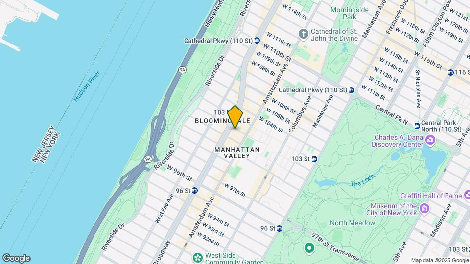 214 W 102nd St Mapa y Detalles de la Ubicación