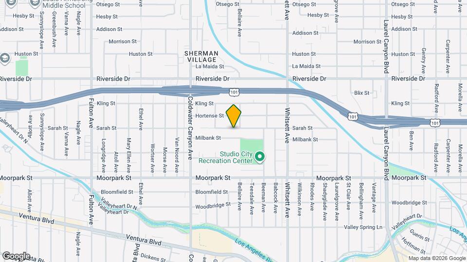 12720 Sarah St Map and Location Details