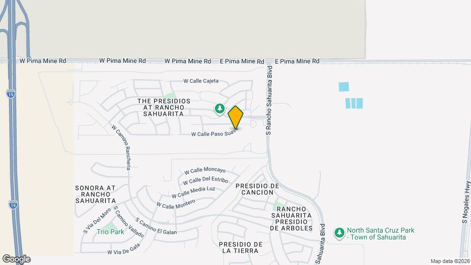 121 W Calle Paso Suave Mapa y Detalles de la Ubicación
