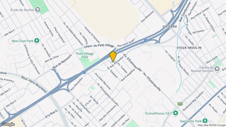 2565 Alexandra Rue Map and Location Details